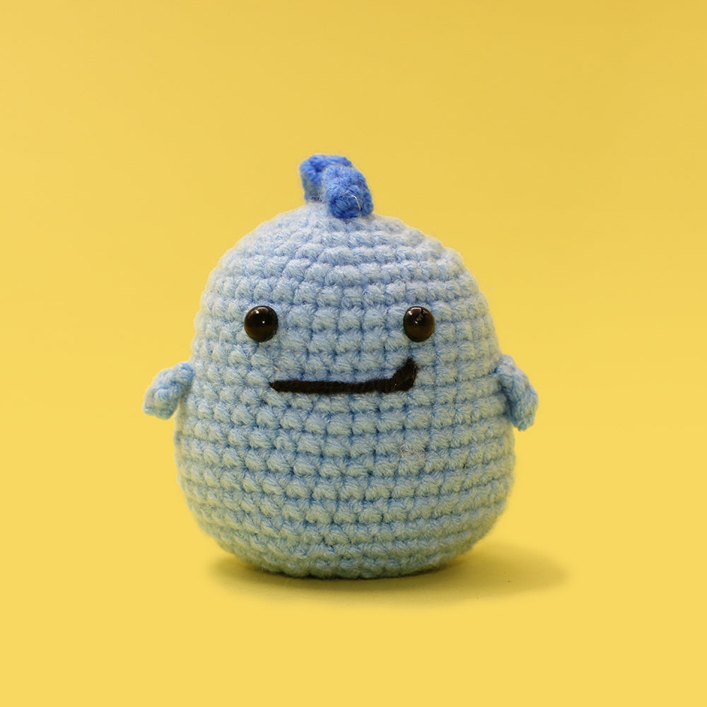 Dinosaur Crochet Kit(blue) for Beginners – the Wiiken